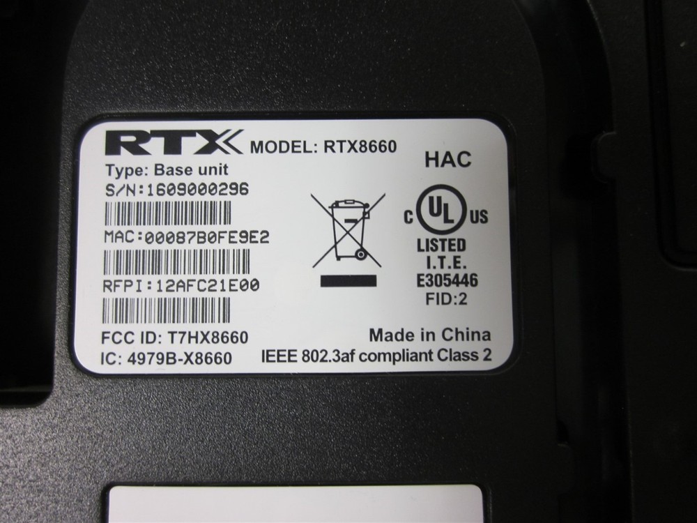 RTX RTX8660 IP DECT SME VoIP Base Unit Defective AS-IS
