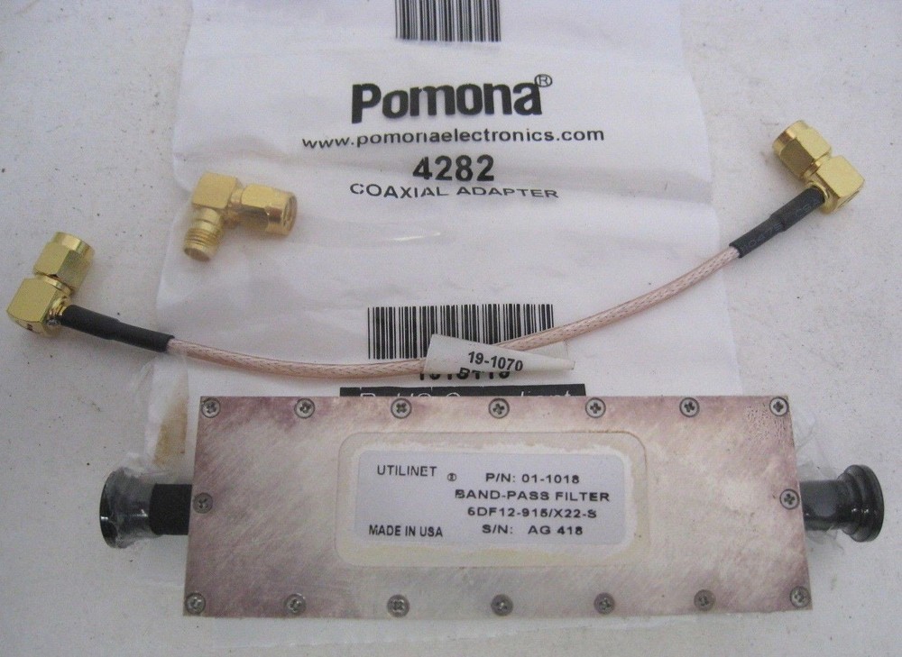 Utilinet Band Pass Filter 01-1018 External RF Filter S3 IWR Filter Axial Adapter