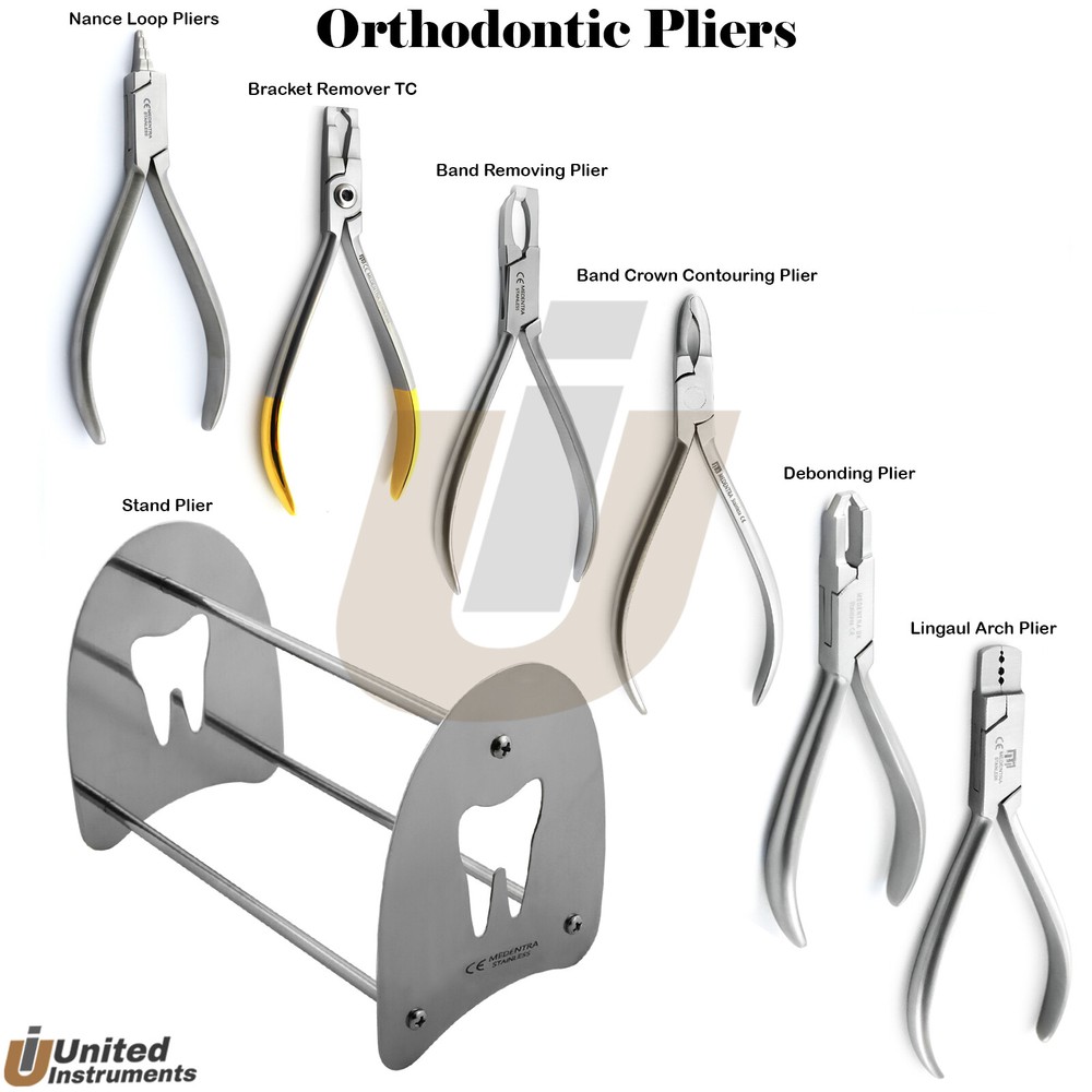 Orthodontic Loop Forming Plier Braces Band & Bracket Removing Contouring Pliers