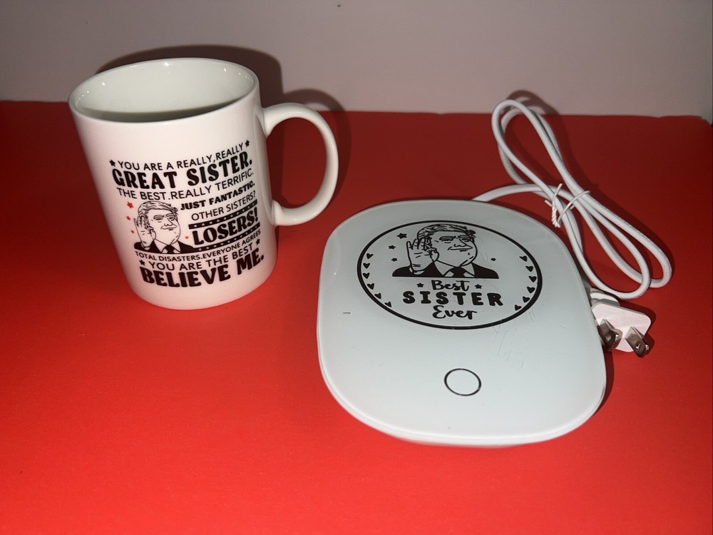 Electric Coffee Mug Warmer With A Cup