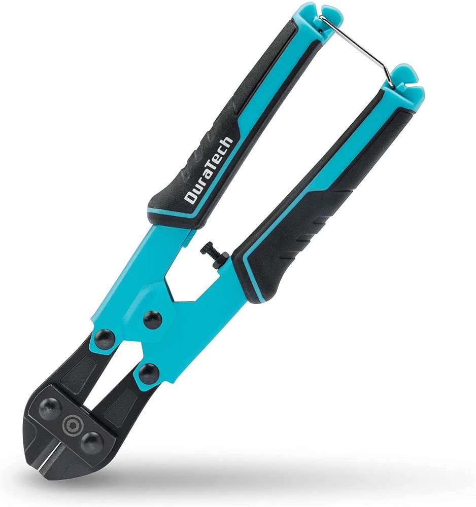 DURATECH 8-inch Mini Bolt Cutter Bi-Material Ergonomic Handle Grip Security Lock