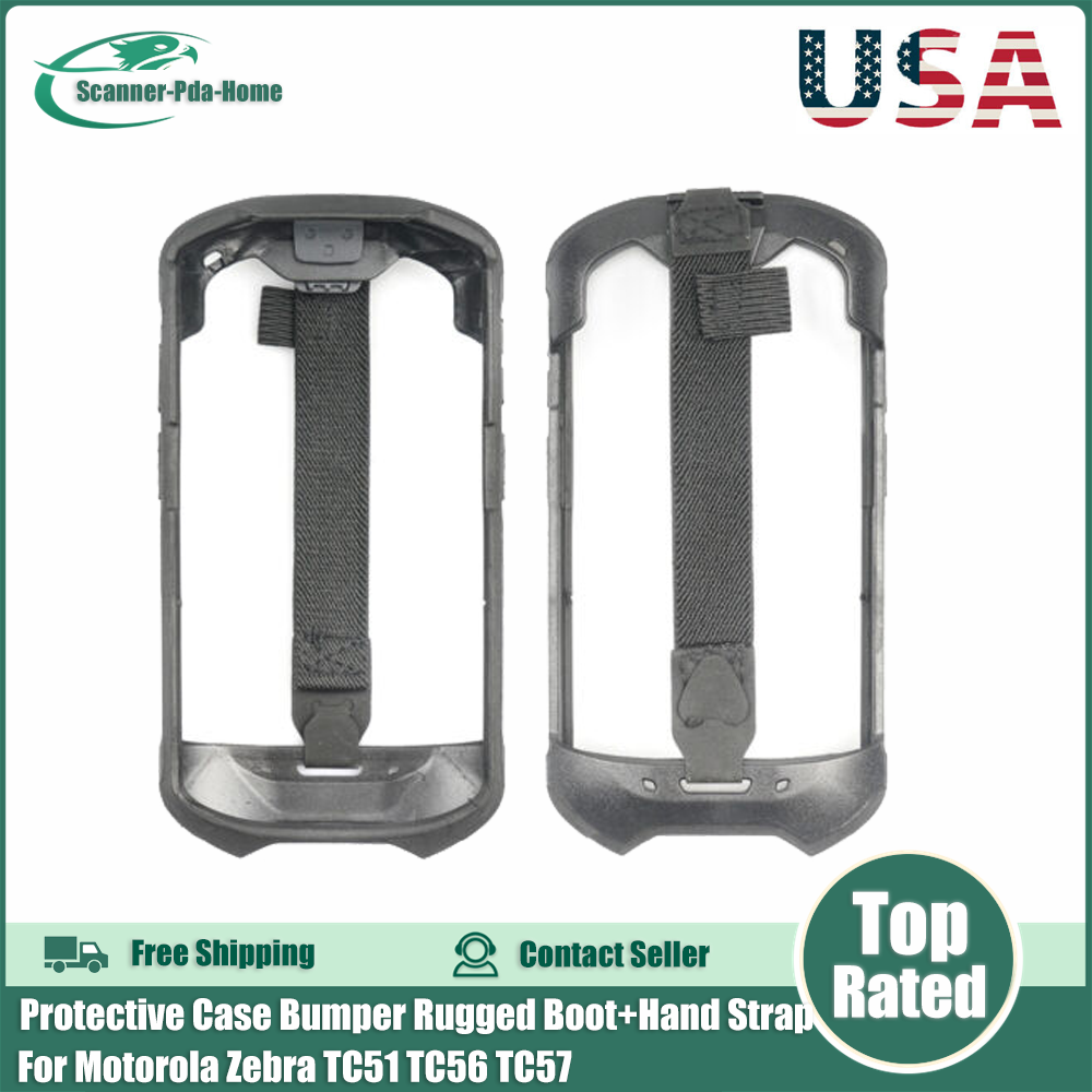 For Motorola Zebra TC51 TC56 TC57 Protective Case Bumper Rugged Boot+Hand Strap