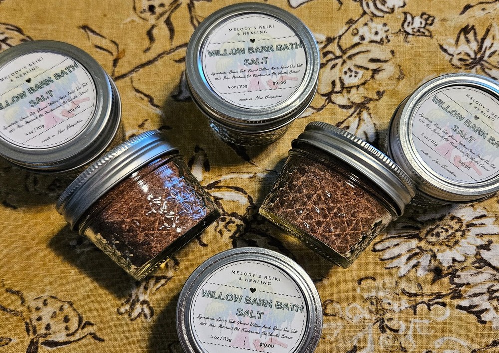 Willowbark bath salt 4oz $10