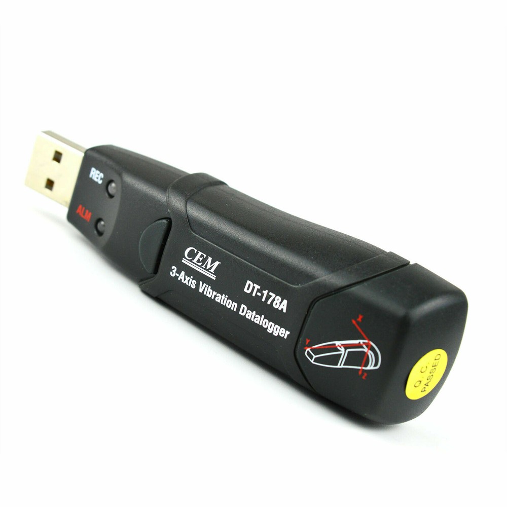 CEM DT-178A 3-Axis Shock Vibration Acceleration Data Logger 8M Memory FFT