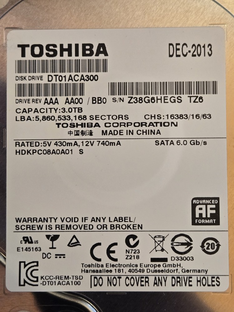 OWC Thunderbay IV 4 RAID Thunderbolt 2/USB-C with 12 GB storage error free