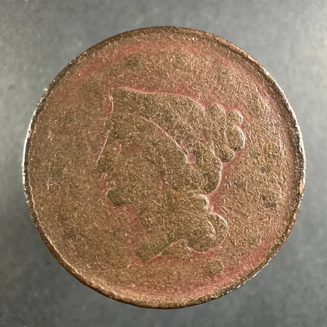 Braided Hair Large Cent Date Worn