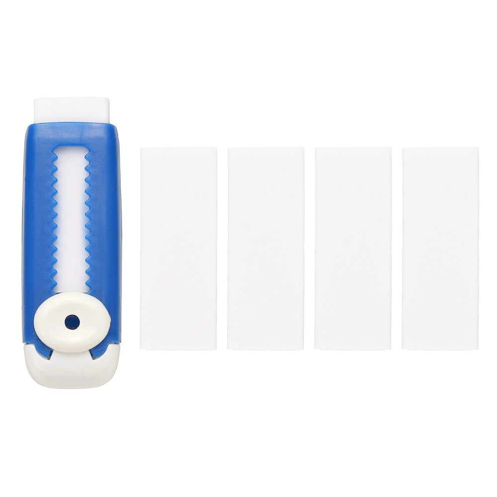 5 Pack Erasers, Pencil Erasers Large Eraser Push Pull Cute Soft, Blue White