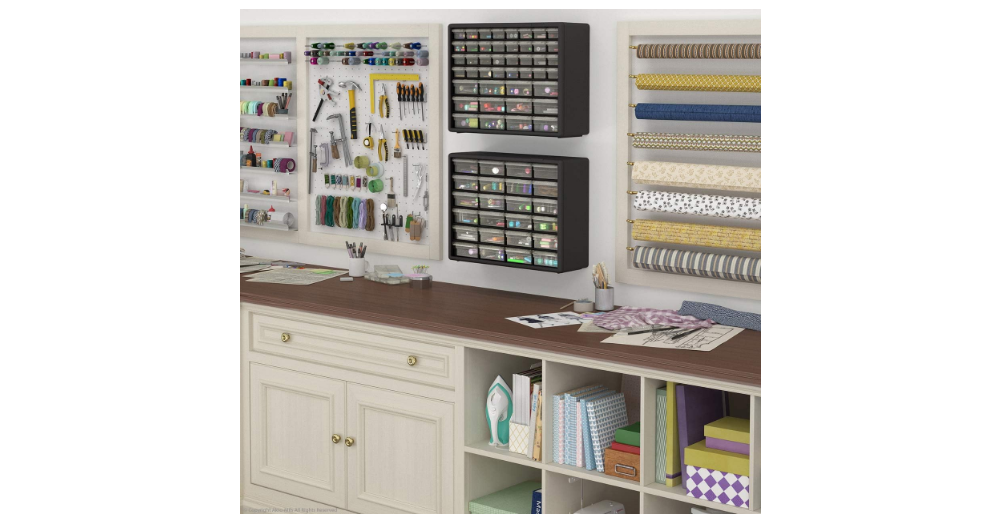 Hardware Craft Cabinet Tools Storage Car Shop Drawer Stack Wall Mount 44 Drawer