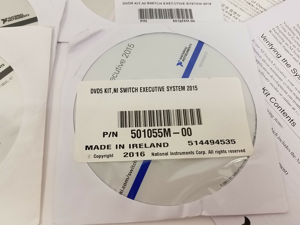 National Instruments NI Switch Executive 2015 DVD Set PXI Platform, SCXI Switch