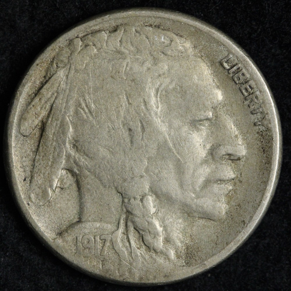 1917-S Buffalo Nickel FINE+/VF E212 JUFB