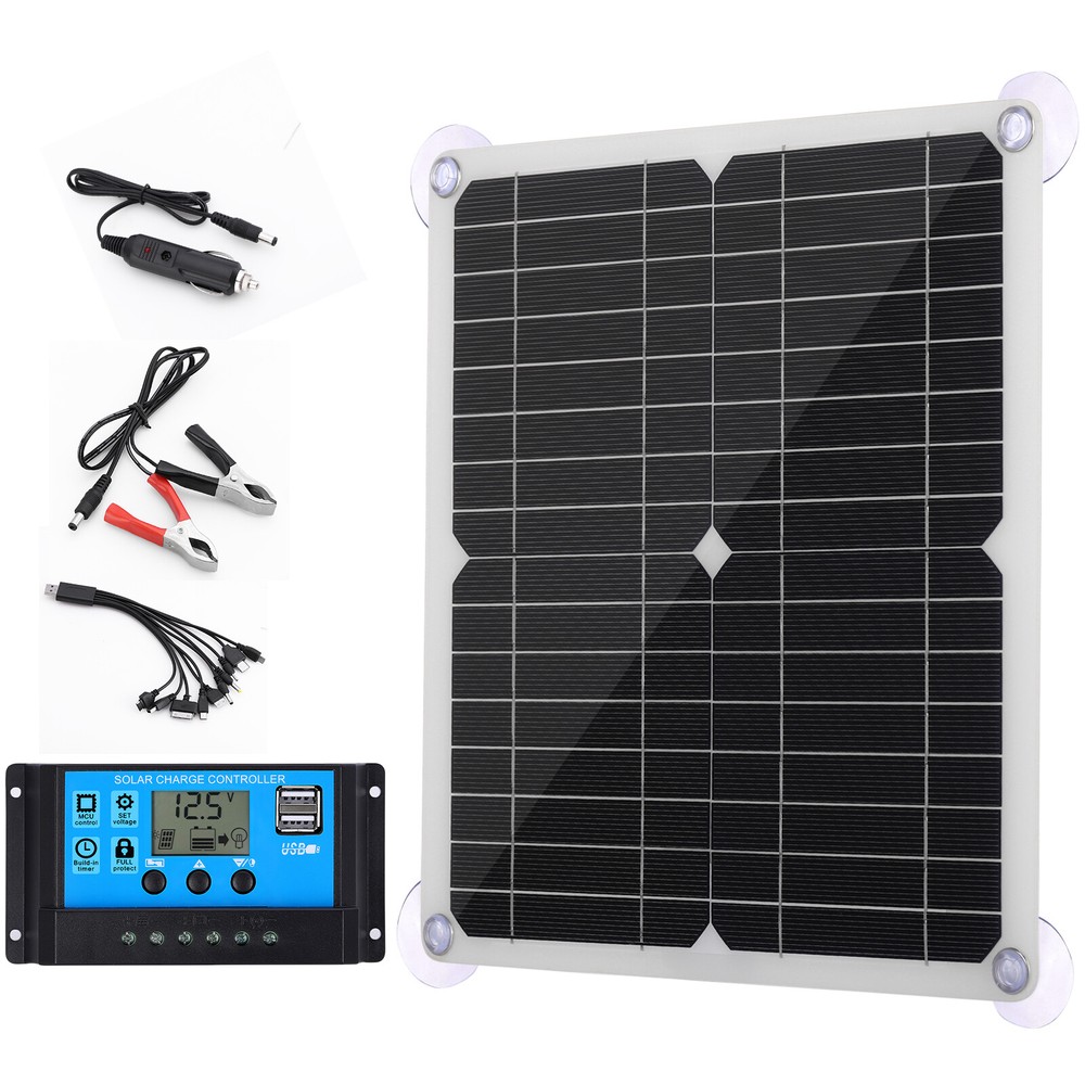 200W Solar Panel Kit 100A 12V Battery Charger With Controller For Caravan Boat