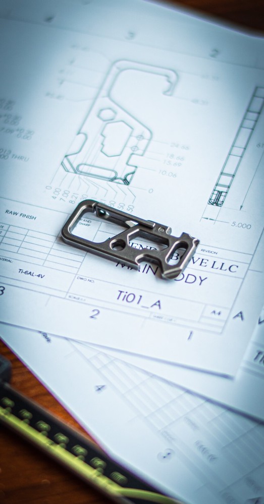 Titanium Keychain Carabiner EDC