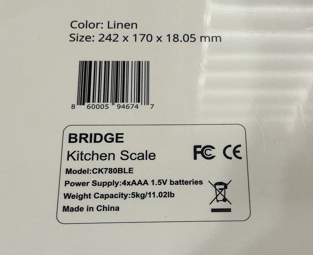 Salonscale Digital Bluetooth Scale - App Compatible - Linen Color