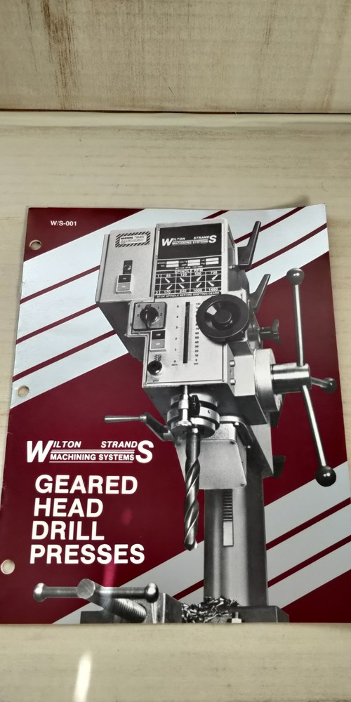 1986 WILTON geared head drill presses Catalog C2