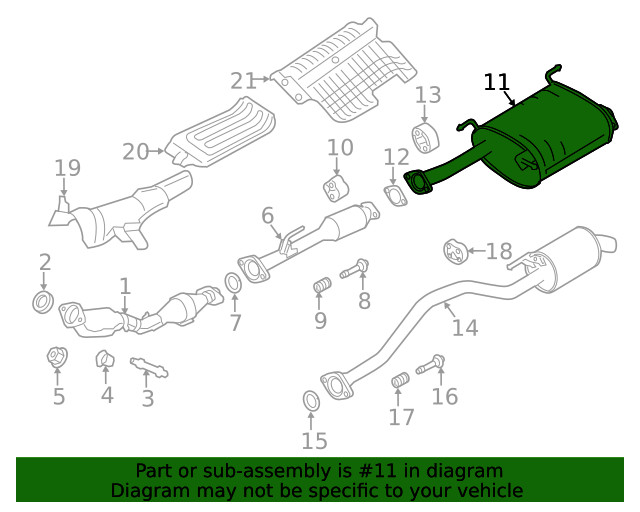 Genuine GM Exhaust Muffler 19316295