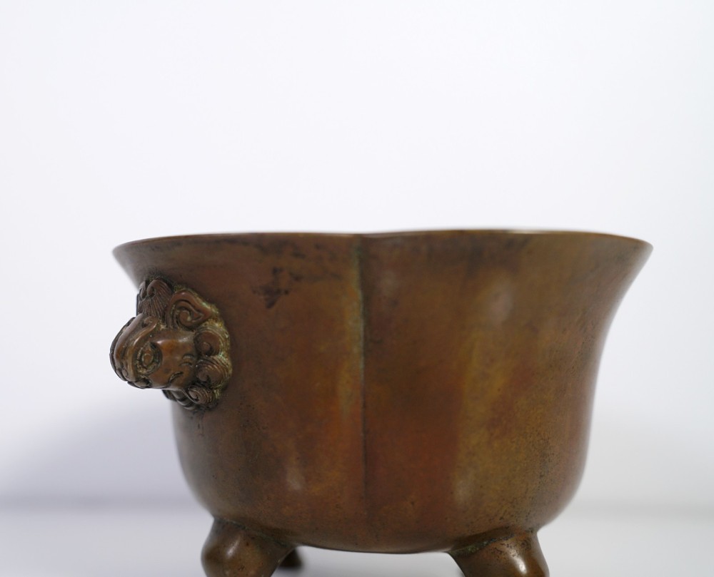 A Cast Bronze Lobed Censer