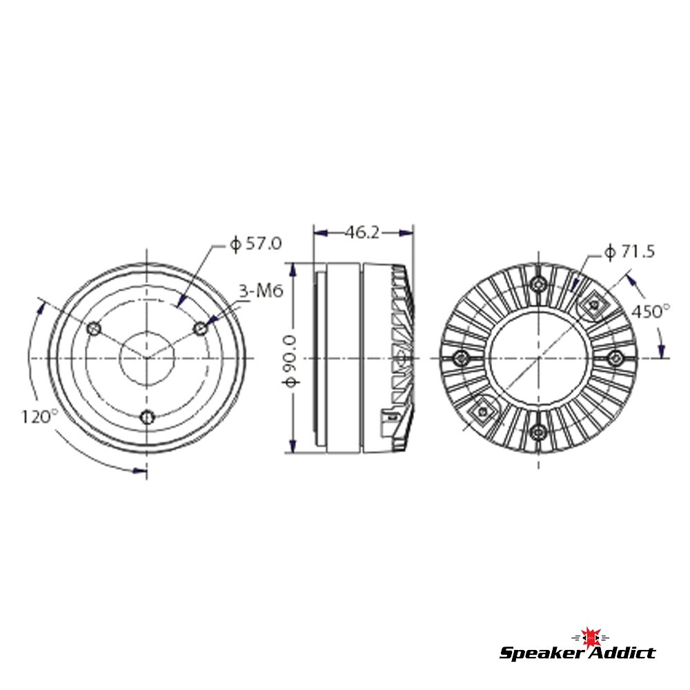 b-52 Matrix Replacement Compression Driver for 1500 horn tweeter and more