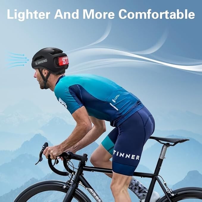 Smart Cycling Helmet with LED Display, APP & Remote Control