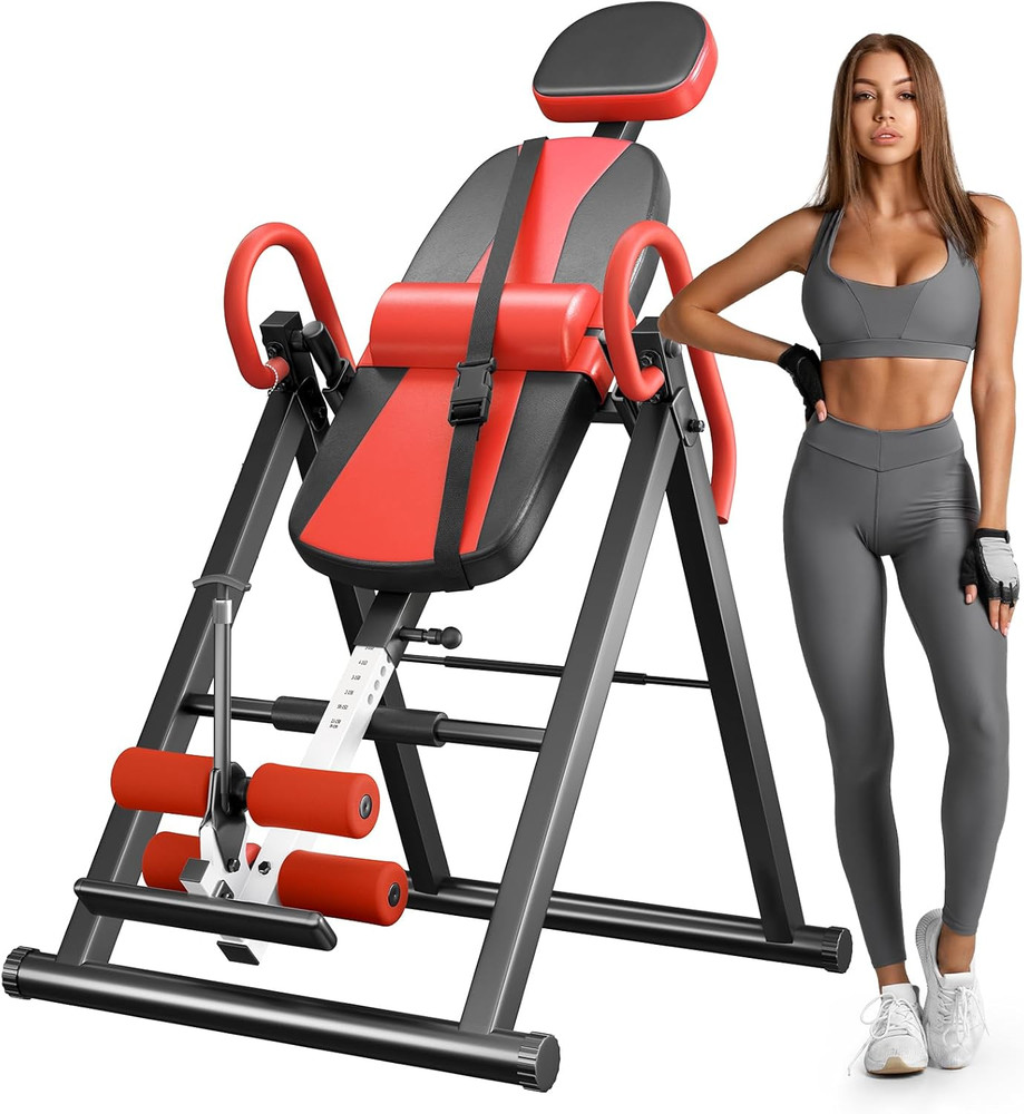 Gravity Inversion Table for Back Pain Relief 2026 New Inversion Table W/Lumbar S