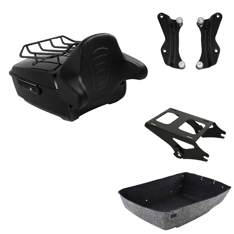 King Trunk Backrest Mount Rack Docking Kit Fit For Harley Touring FLHT 2014-2026