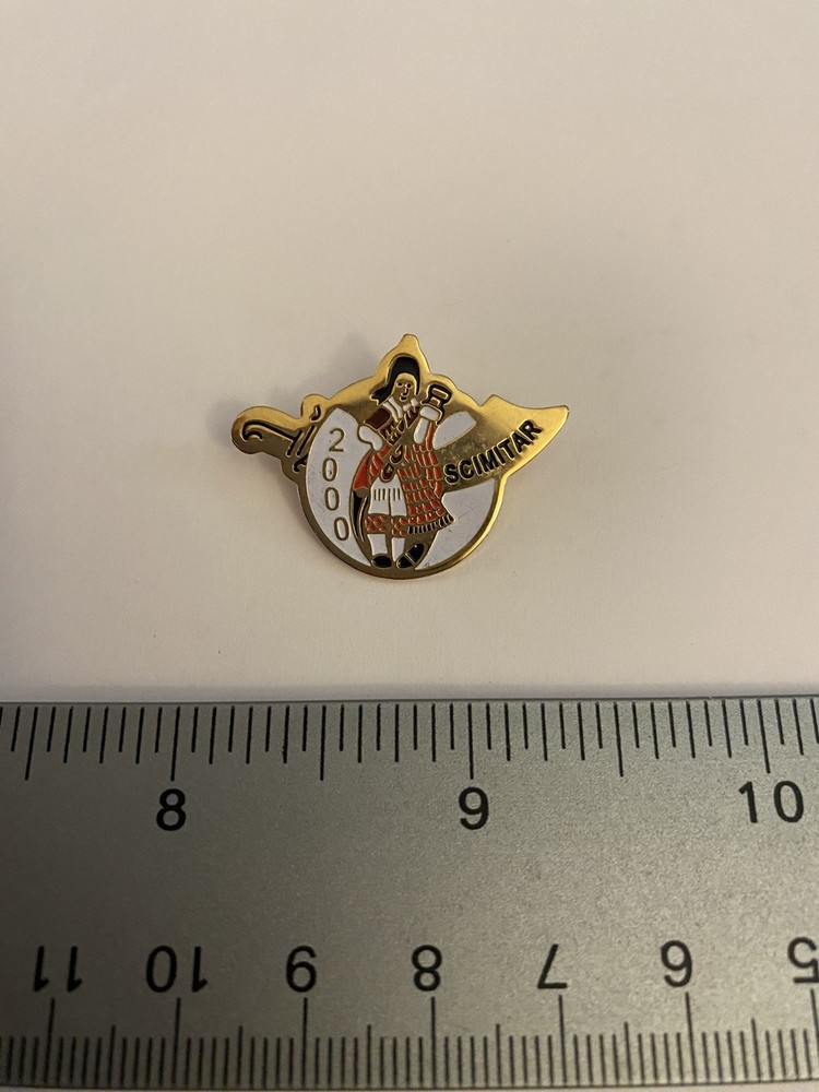 Shriners Scimitar 2000 Lapel Pin P177