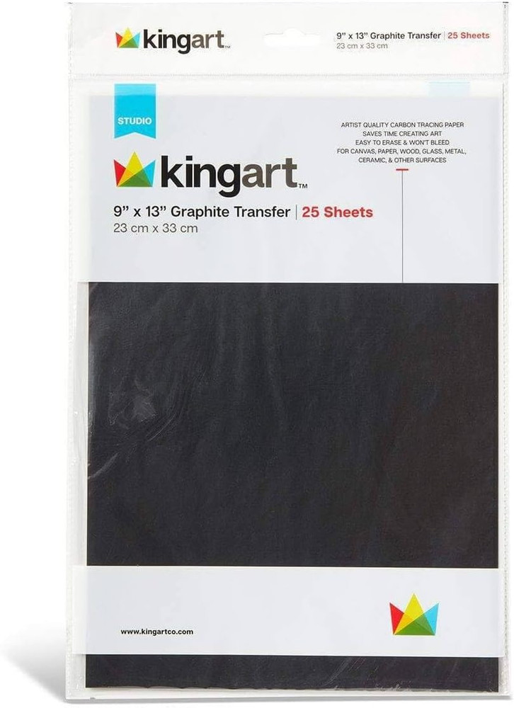™ Graphite Transfer Paper, 9" X 13", 25 Sheets, Waxed Carbon Paper for Tracing