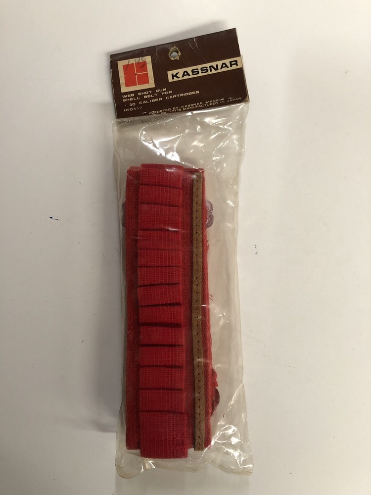Kassnar 30 Caliber Web Shell Holder Belt HEO357 Adjustable Holds 25 Cartridges