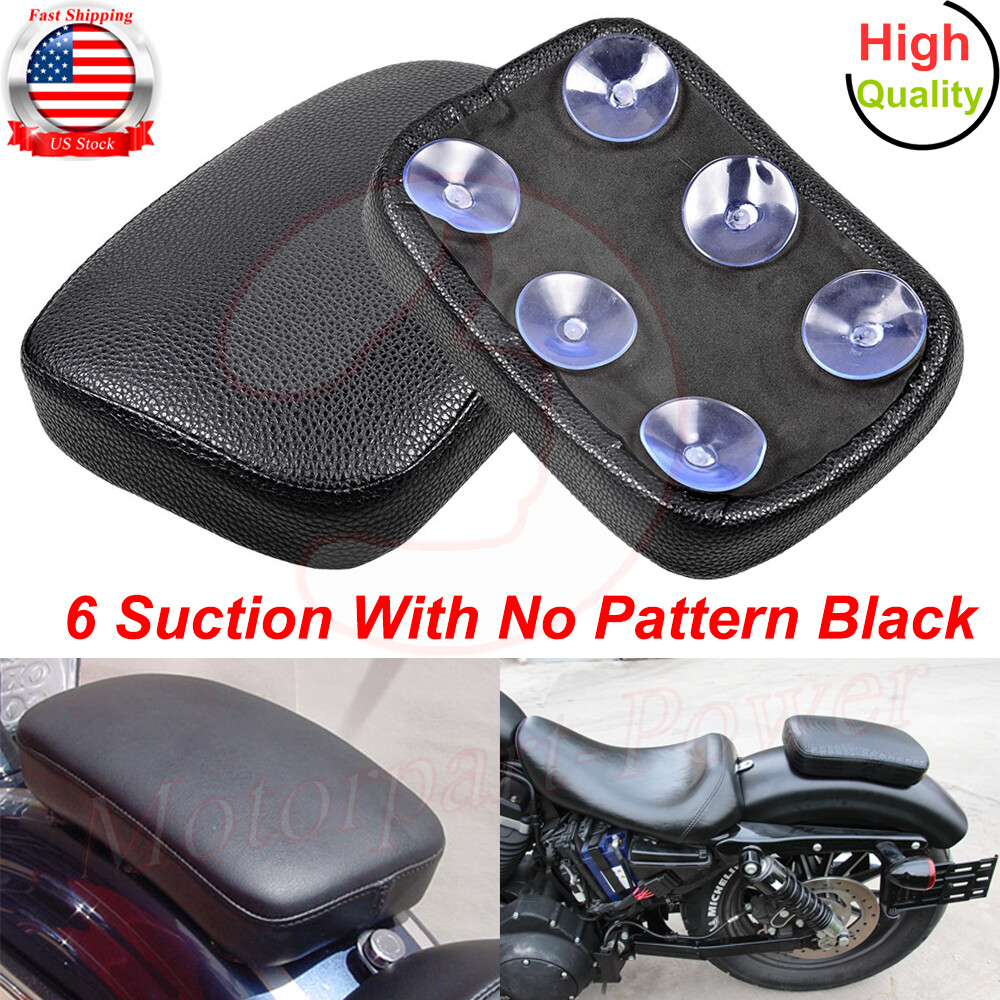 Rectangular Pillion Passenger Pad Seat 6/8 Suction Cup Pad For Harley Motorcycle