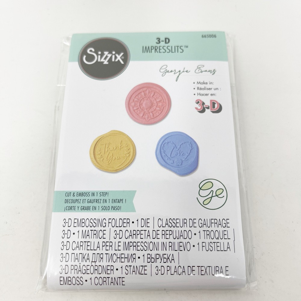 Sizzix Thinlits Envelope Liners Cutting Dies Markers Glitter NEW