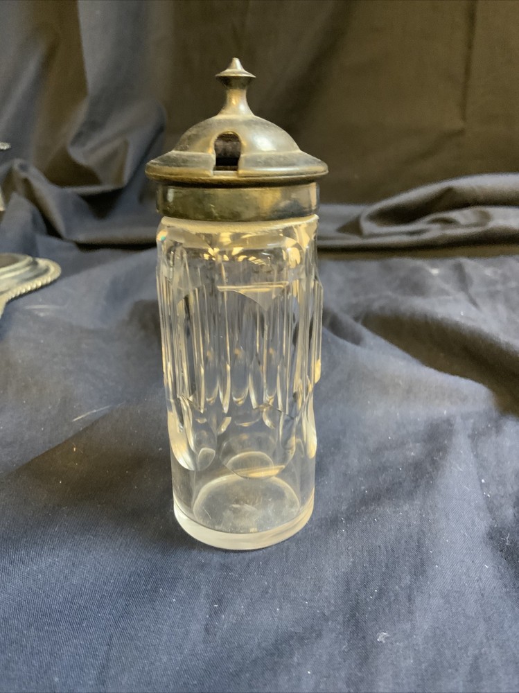 Vintage Silver Plate Cruet Set & Stand