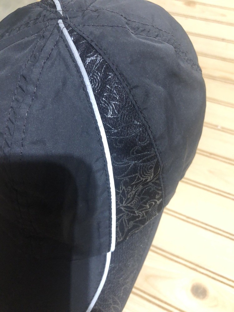 Asics Black 6 Panel Lightweight Adjustable Running/Cycling Duckbill Hat