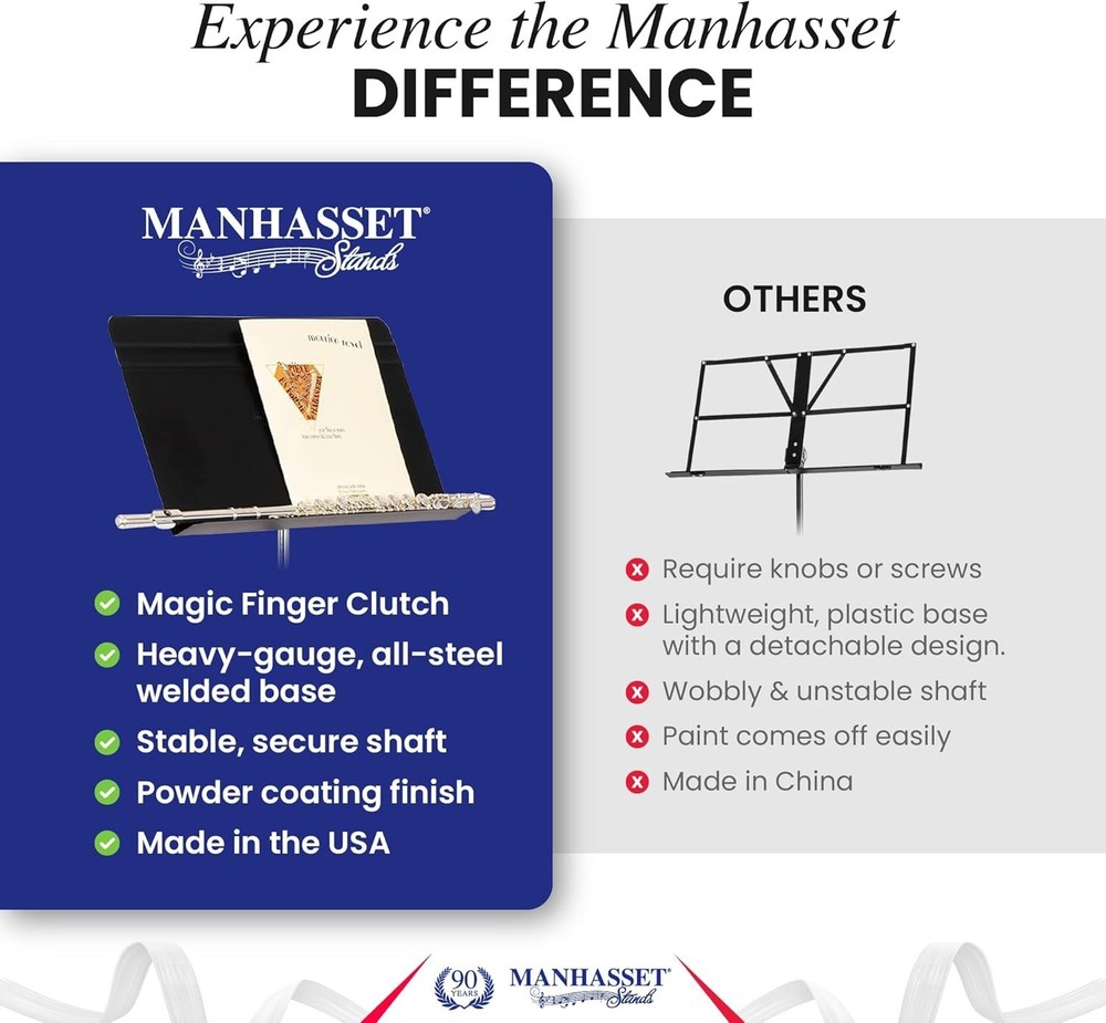 Professional Grade Music Stand - Easy Adjustability
