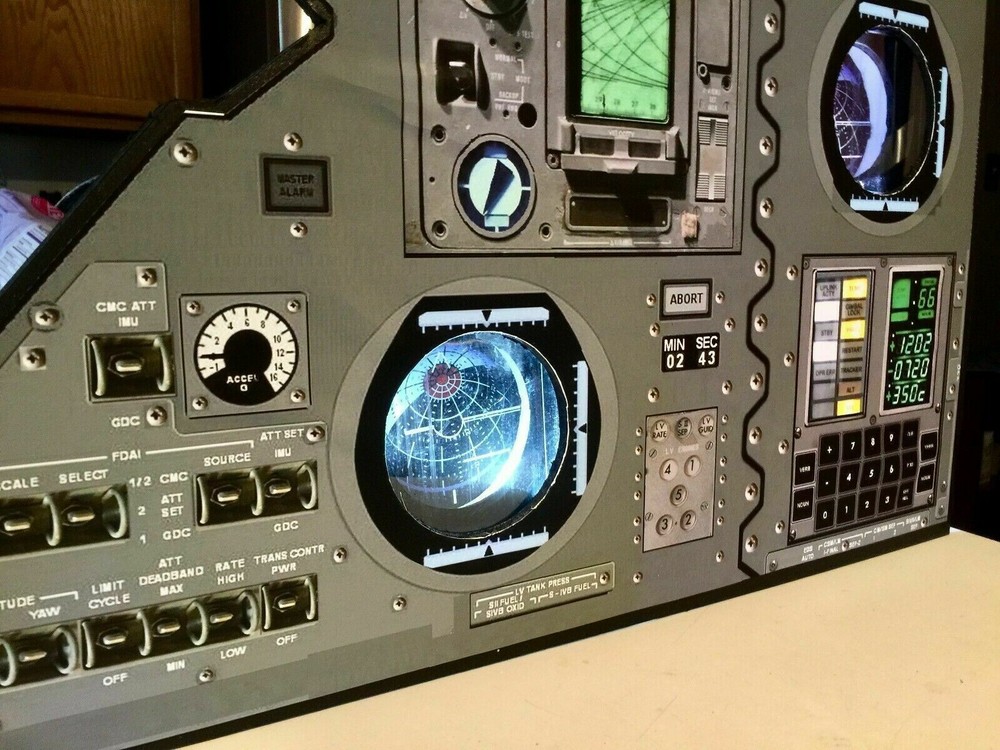 APOLLO 11 Star LEM Cockpit panel Trek Guidance Computer space Poly prop NEW