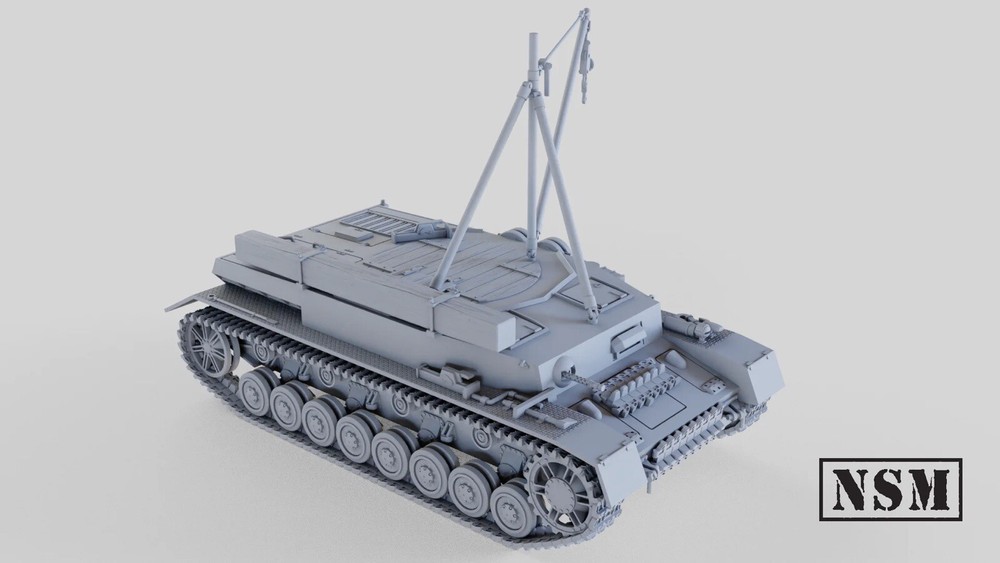 NSM BergePanzer IV, 1/56th Scale,28mm For Bolt Action.