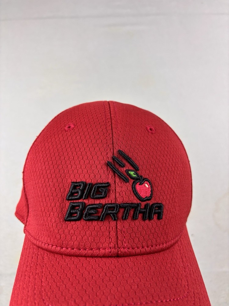 Callaway Big Bertha Golf Hat Cap Strap Back Red Falling Apple Adjustable