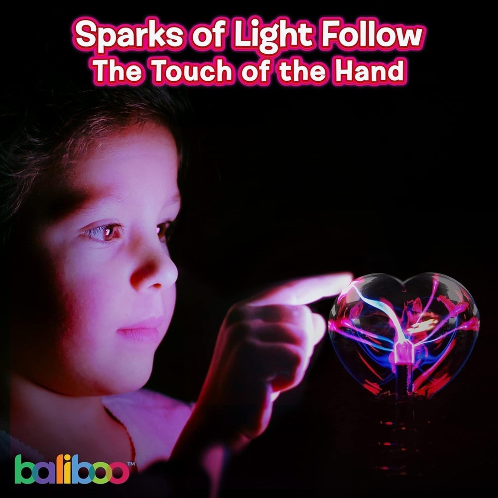 Valentine Heart Plasma Globe - USB & Battery Powered