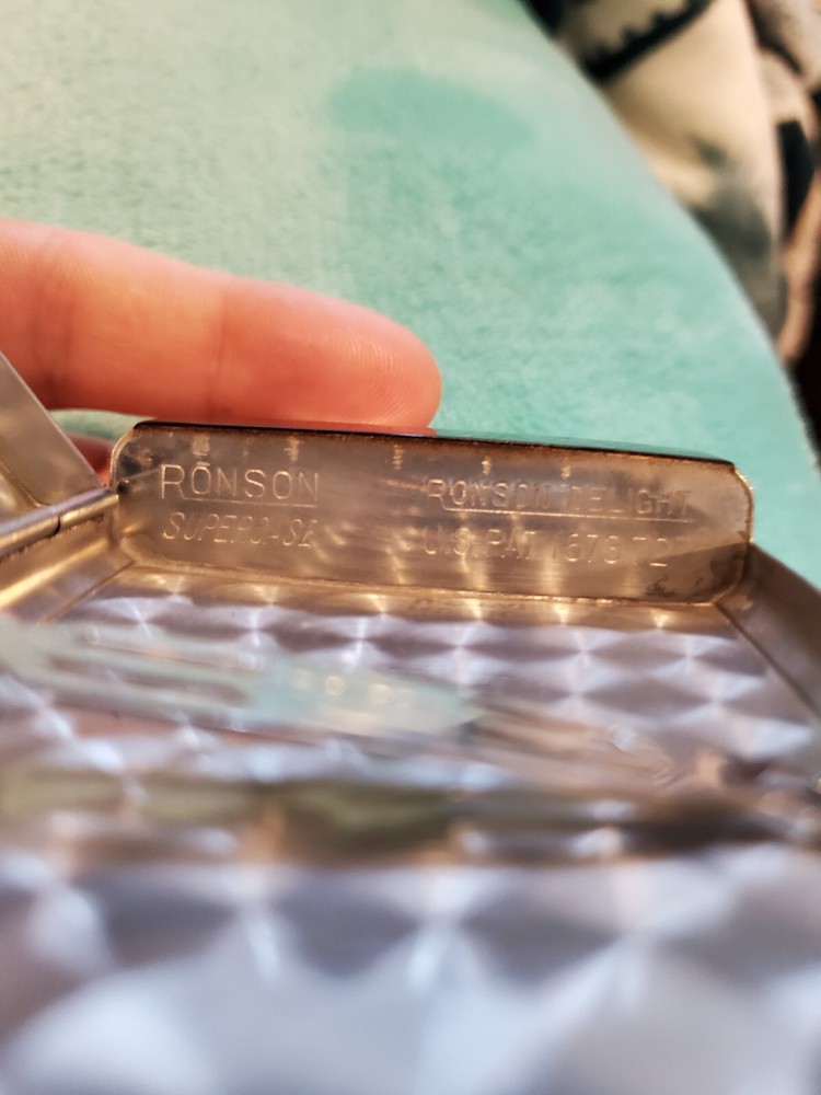 Vintage Ronson Supercase. Cigarette Case With Lighter. Needs Fuel