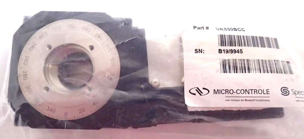 NEWPORT URS50BCC MOTORIZED ROTATION STAGE CONTINUOUS 360° MOTION w/ CABLE