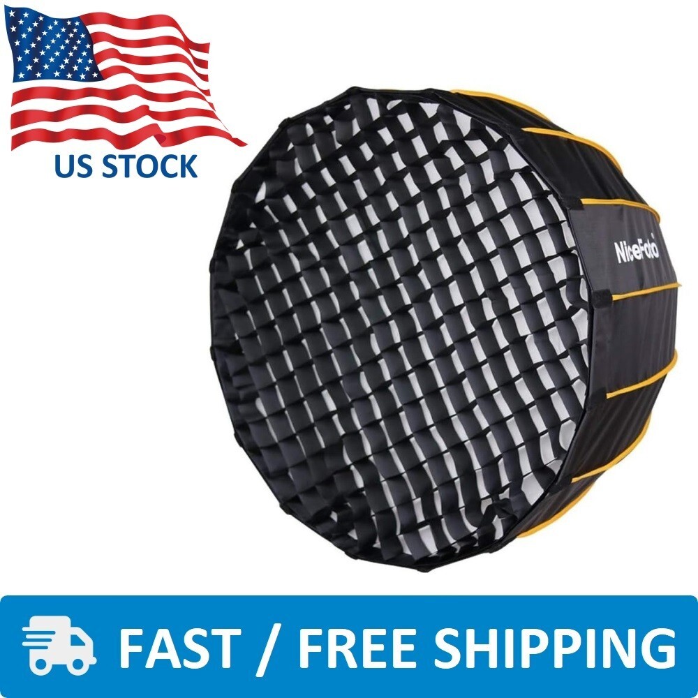 NiceFoto LED-Φ120g Deep Softbox With Grid 47" 120cm Bowens Studio Quick Release