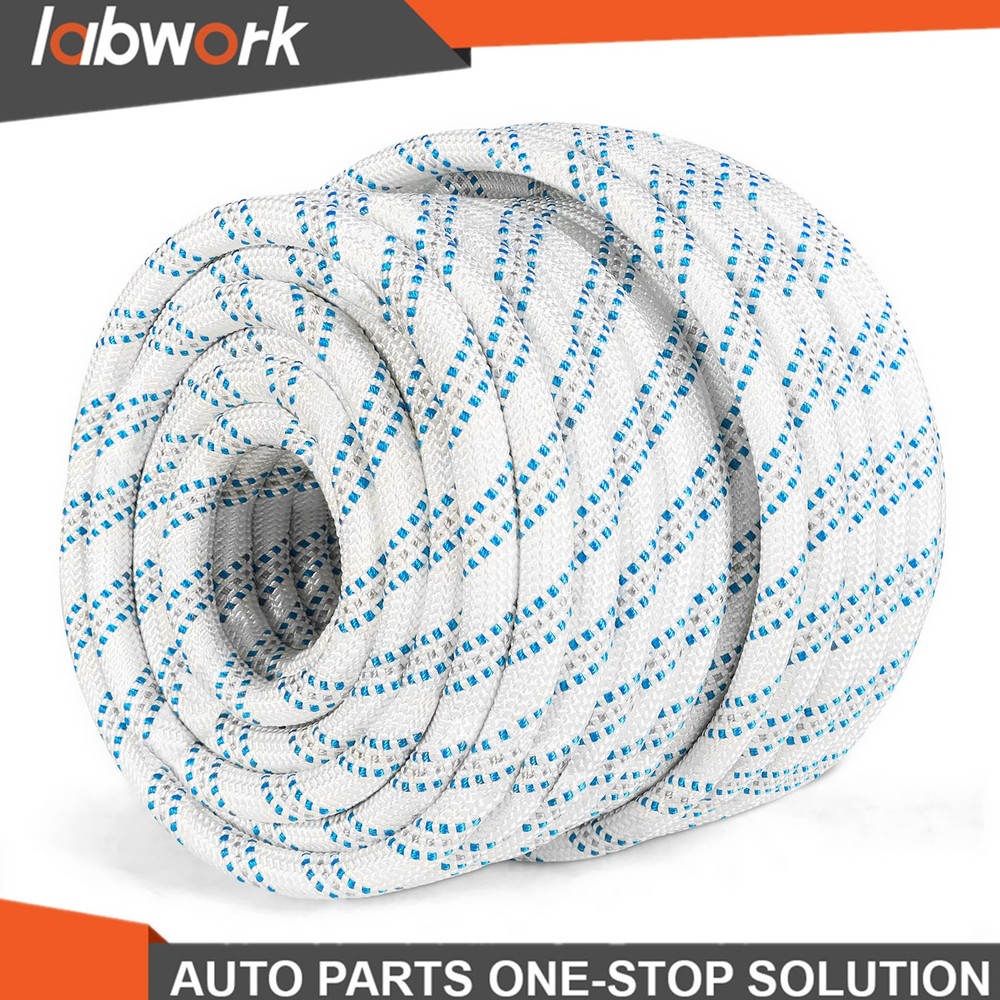 Labwork Pulling Rigging Line 5/8"×150' Double Braid Polyester Arborist Bull Rope