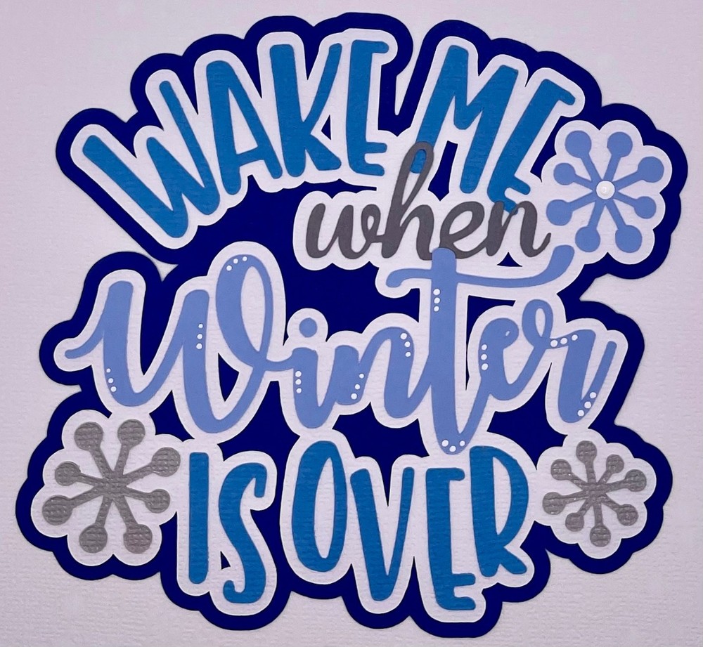Winter - Paper Piecing Scrapbook Embellishments Die Cuts