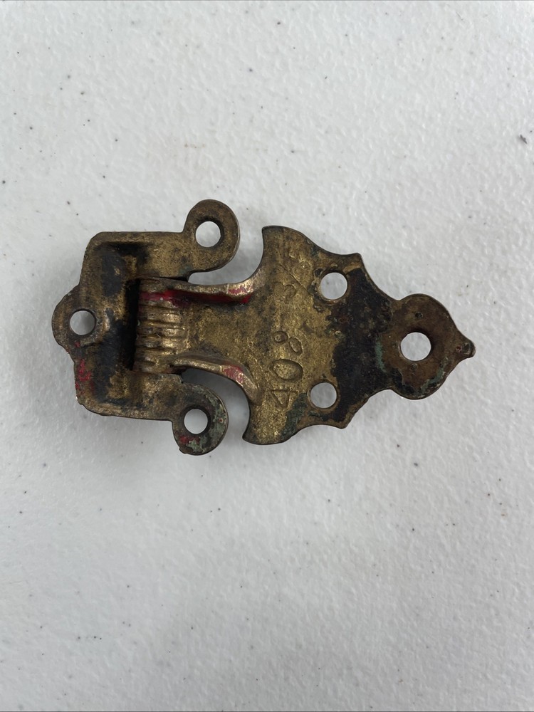 Vintage Brass Icebox Hinge-No Screws.