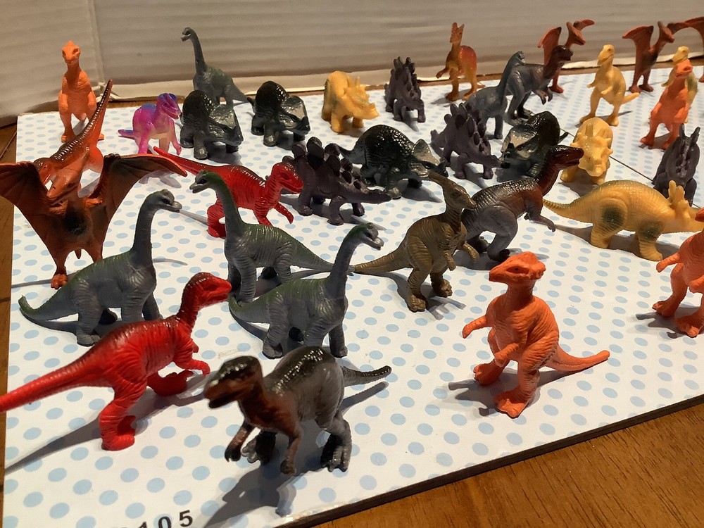 55 Pcs Unique Realistic Dinosaur Figures (mini) lot