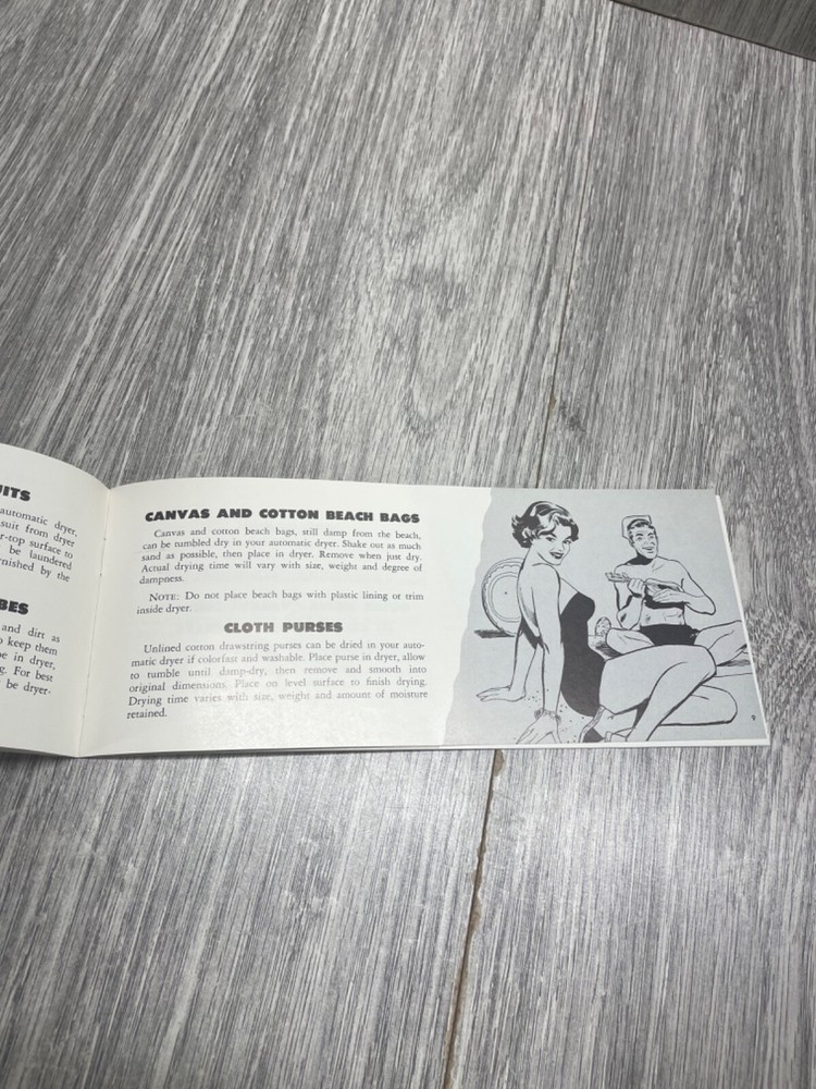 Automatic Clothes Dryer Tip Sheet Brochure 1961 22 Pages PG&E