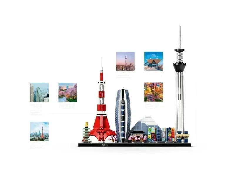 ARCHITECTURE: - Tokyo 21051 Complete Bricks - New Sealed (bagged)