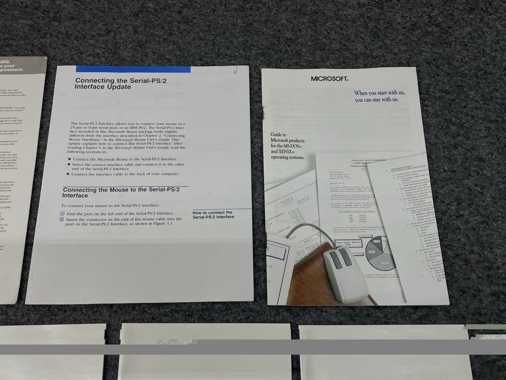 Vintage Microsoft Mouse Software Floppy Disks for DOS & OS/2 Systems