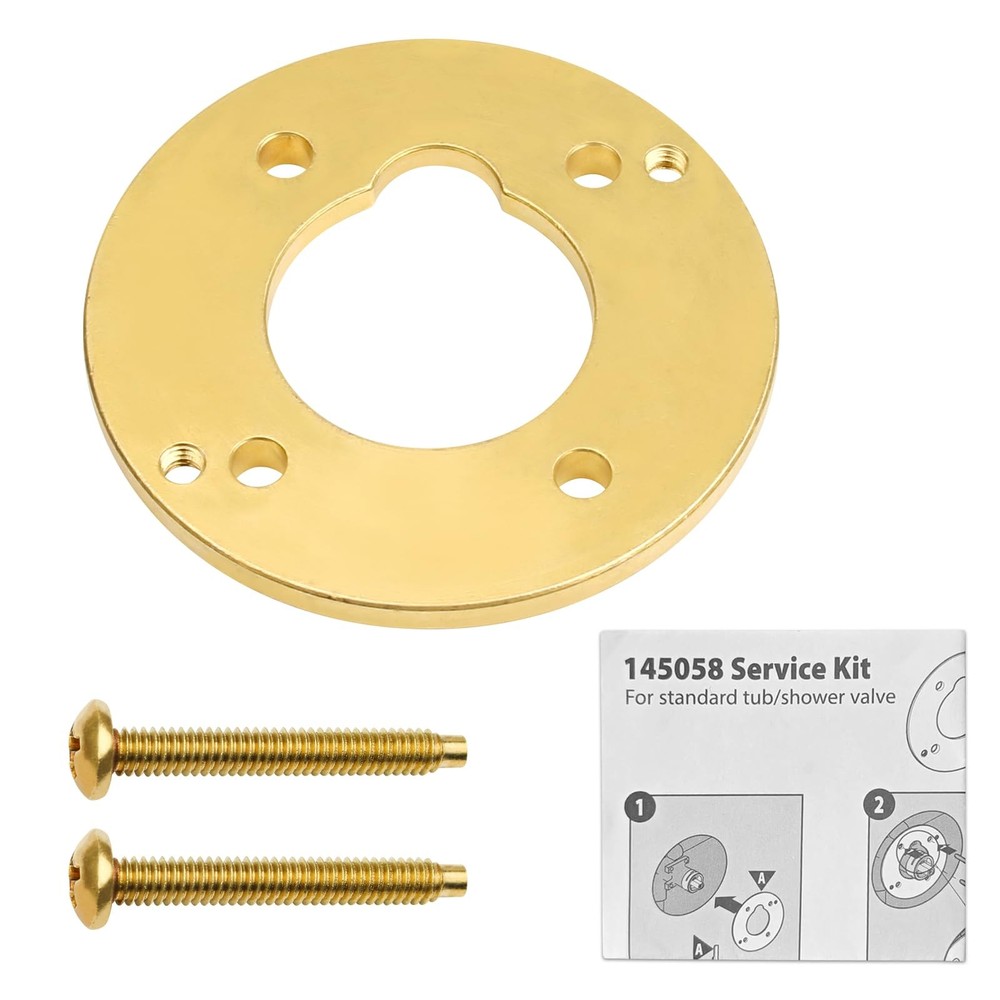 Shower Adapter Kit 145058 Replacement for Moen, Converts Standard Small, Gold