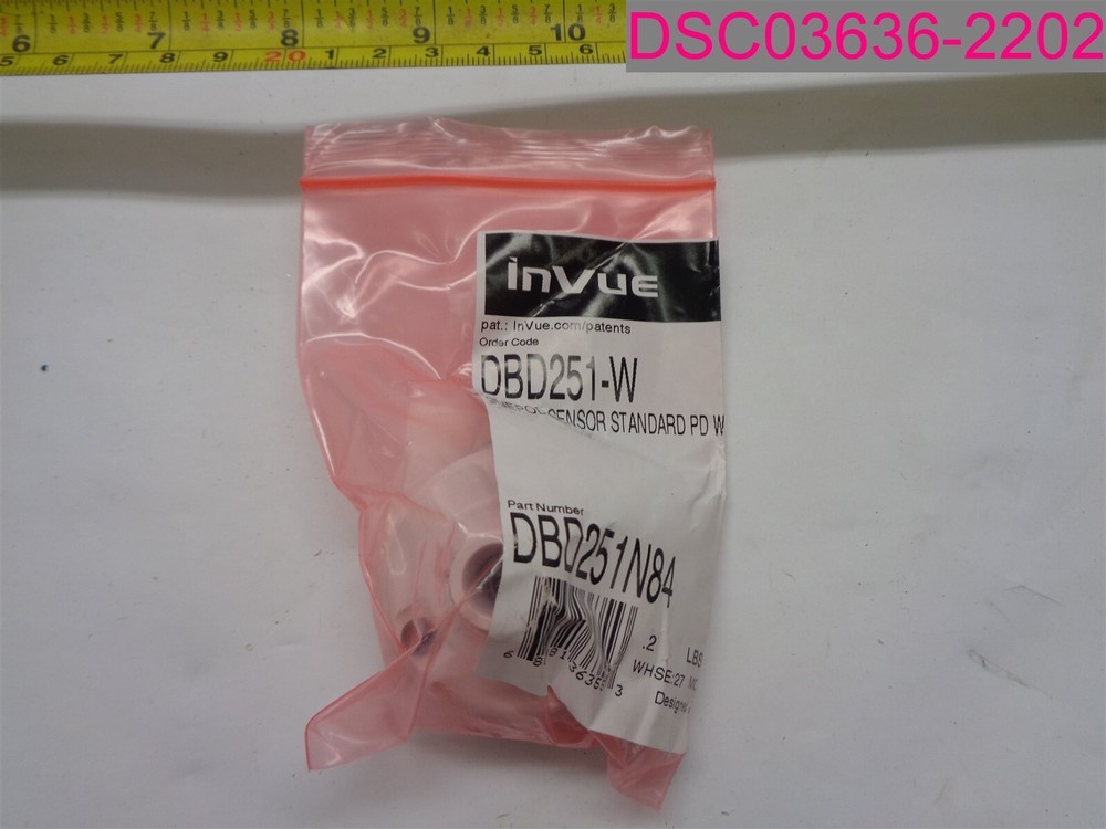 InVue DBD251-W One Pod Sensor Standard PD White. DBD251N84