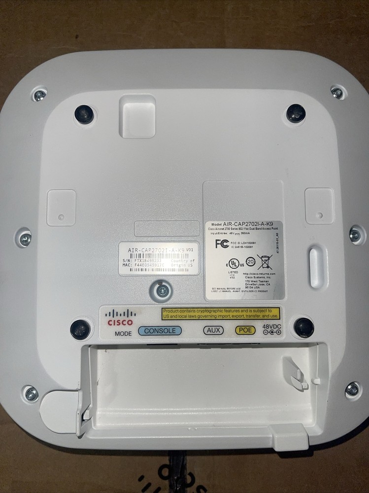 Cisco Air Wireless Access Point w Mount Bracket