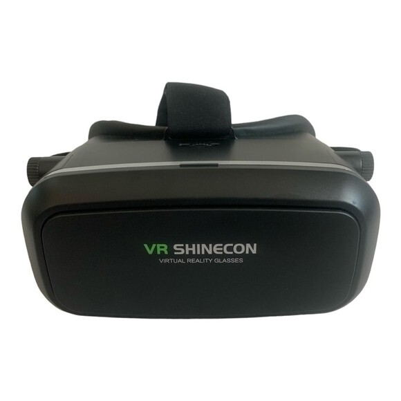 VR SHINECON Wireless Virtual Reality Headset Android Compatible Adjustable Black